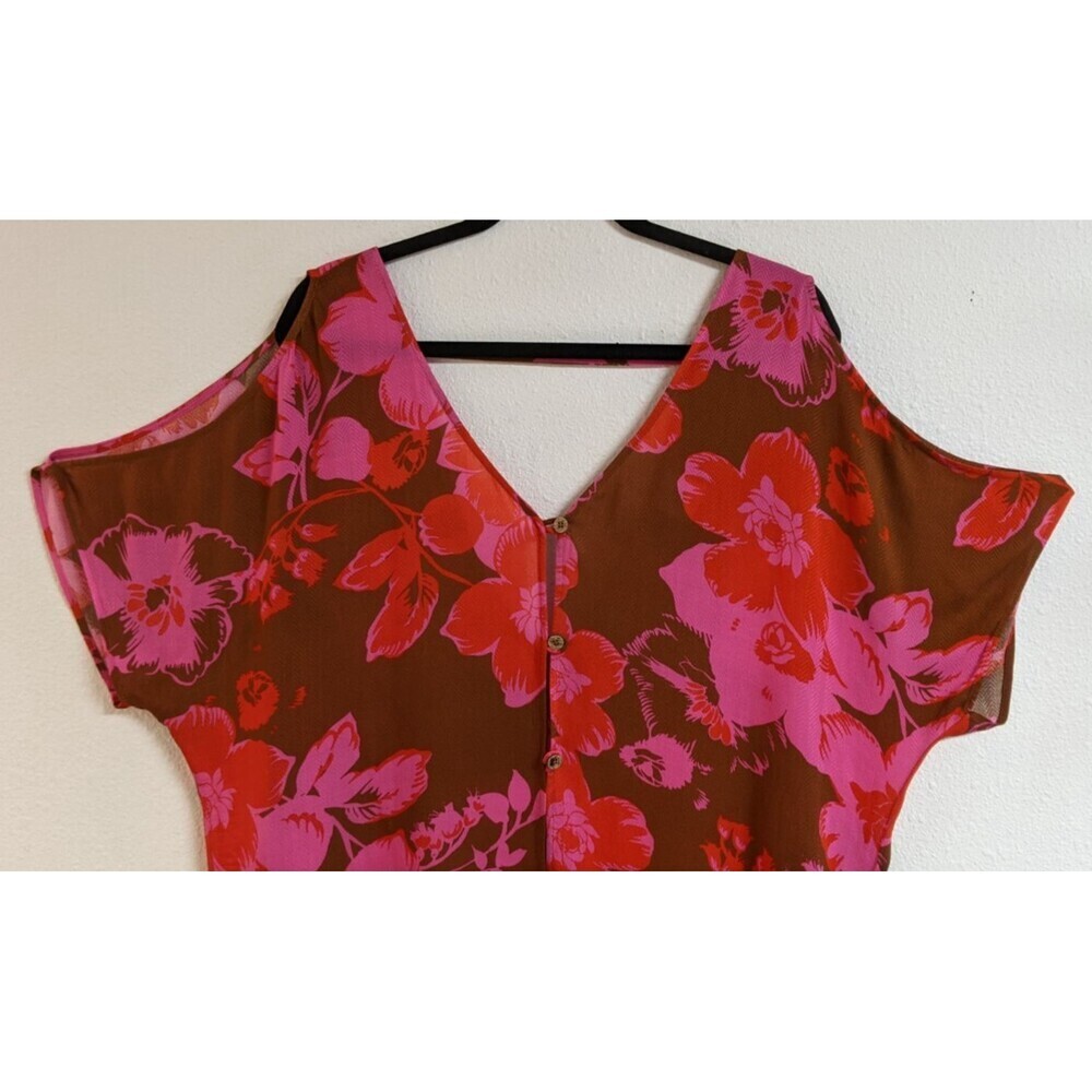 Cabi #5989 Women's TAHITIAN Cover-Up Floral Print Beachy/Vacay/Cruise XS/S - Picture 3 of 13